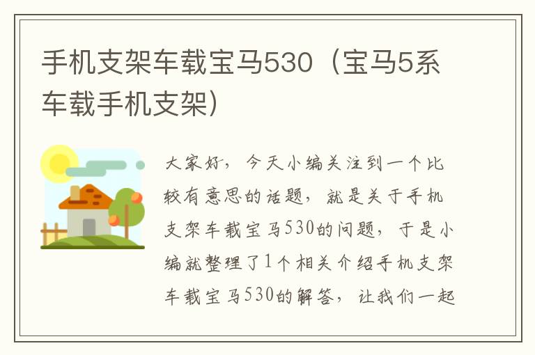 手机支架车载宝马530（宝马5系车载手机支架）