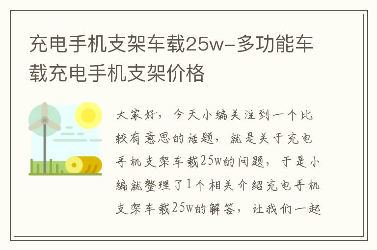 充电手机支架车载25w-多功能车载充电手机支架价格