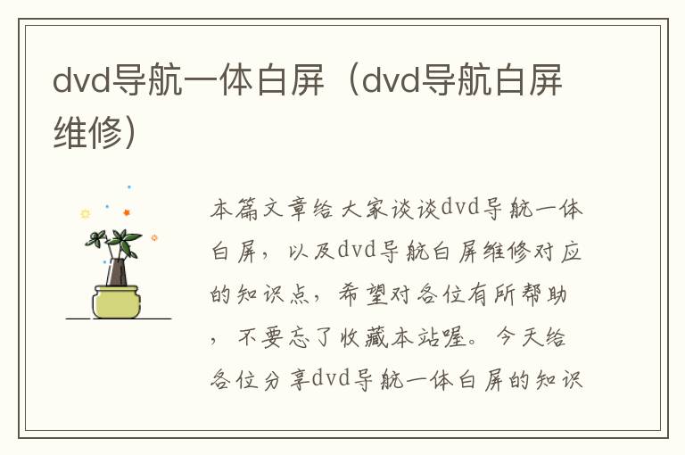 dvd导航一体白屏（dvd导航白屏维修）