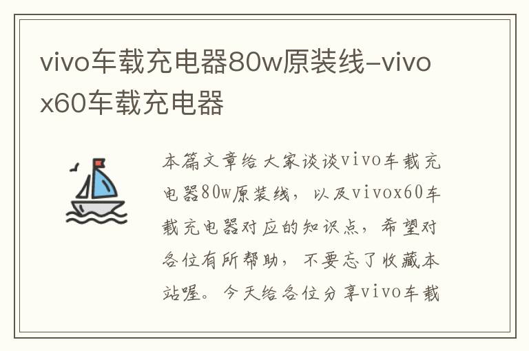 vivo车载充电器80w原装线-vivox60车载充电器