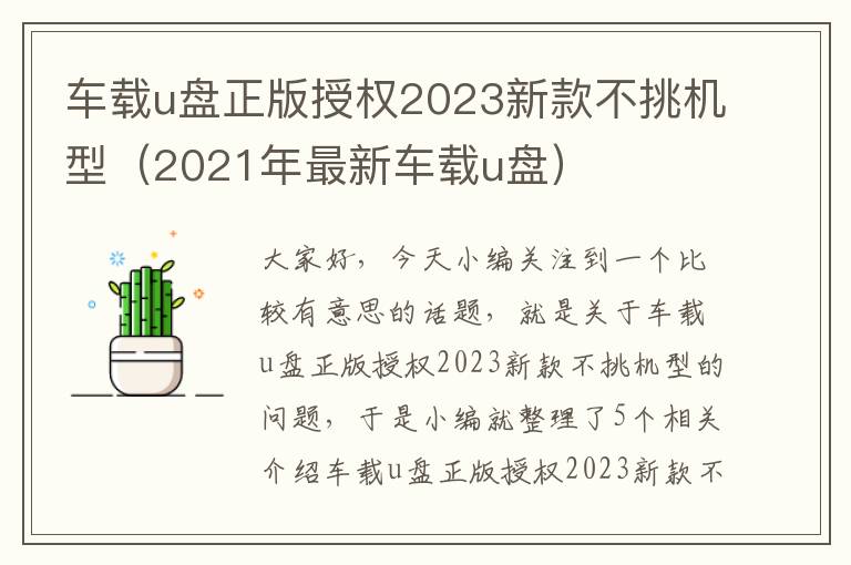 车载u盘正版授权2023新款不挑机型（2021年最新车载u盘）