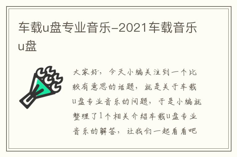 车载u盘专业音乐-2021车载音乐u盘