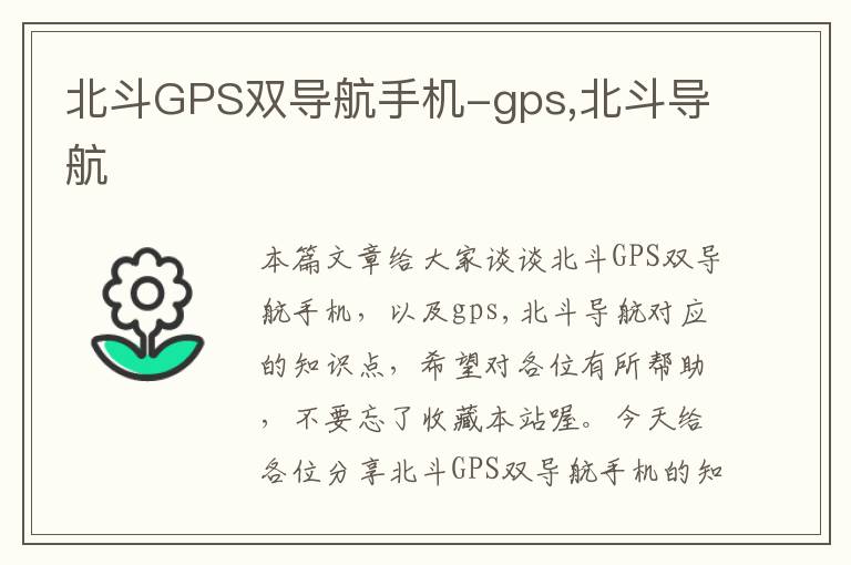 北斗GPS双导航手机-gps,北斗导航