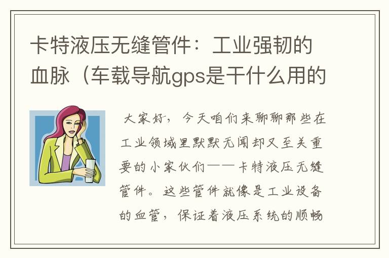 卡特液压无缝管件：工业强韧的血脉（车载导航gps是干什么用的）